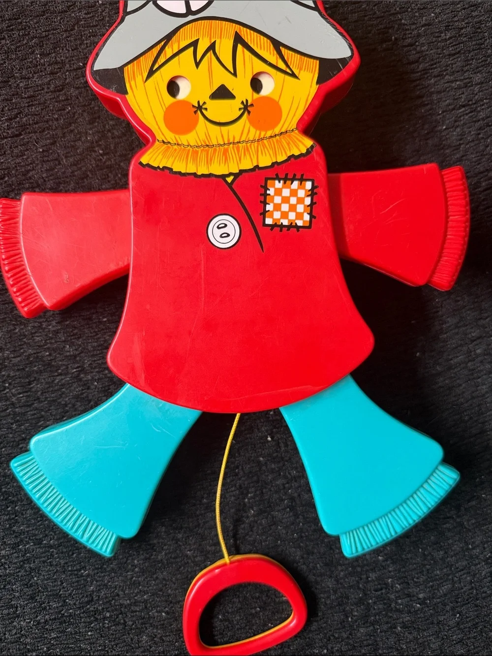 Fisher-Price Jumping Jack Scarecrow crib pull toy (Model #423),